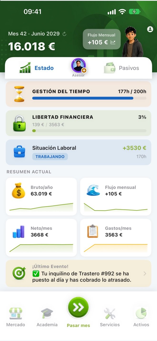 Simulive: Tu vida financiera, mes a mes