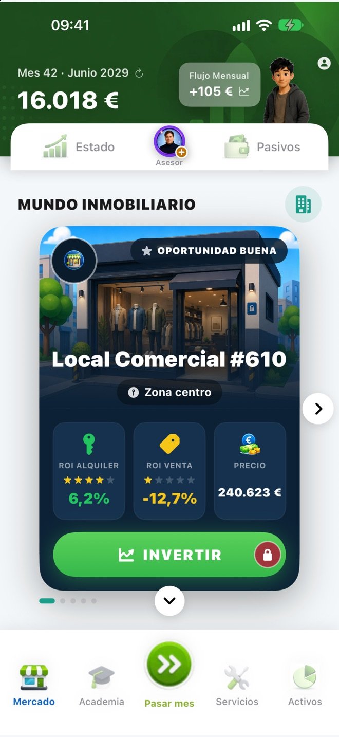 Simulive: Invierte con precios de mercado